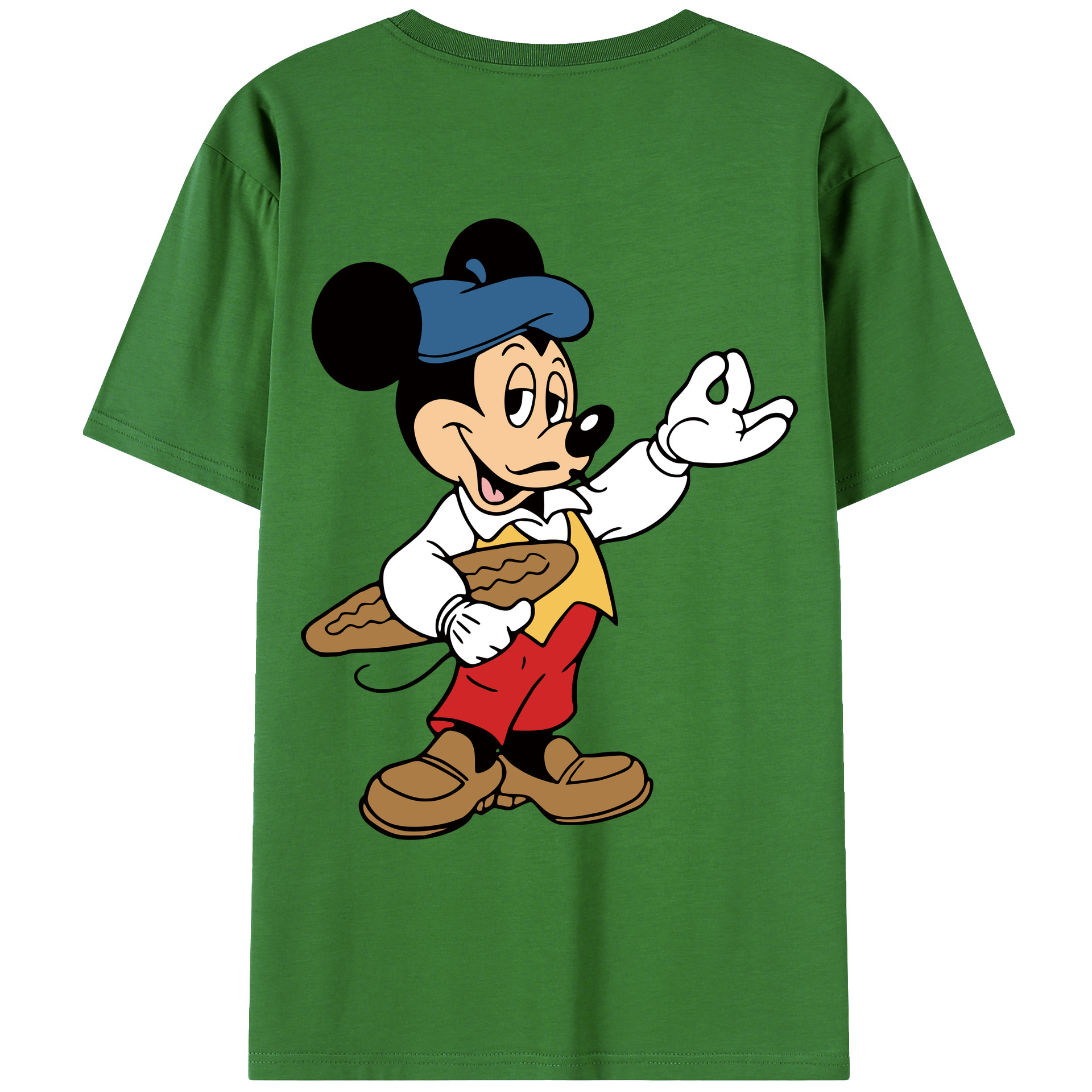 （画像用） ミッキーマウス Mickey Mouse レディース半袖Tシャツ(バックプリント)